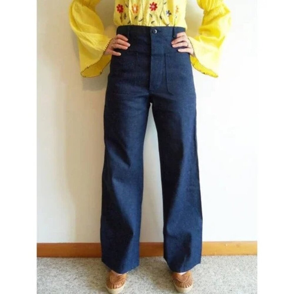 SEAFARER Utility Trouser Workwear High Rise Denim Sailor Jean Vintage